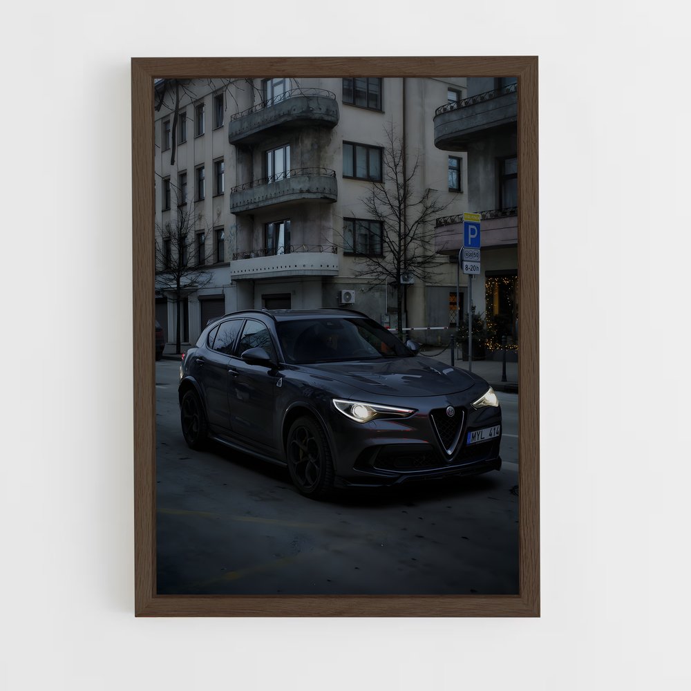 Poster Stelvio Noir – affiche Alfa Romeo (vue 5)